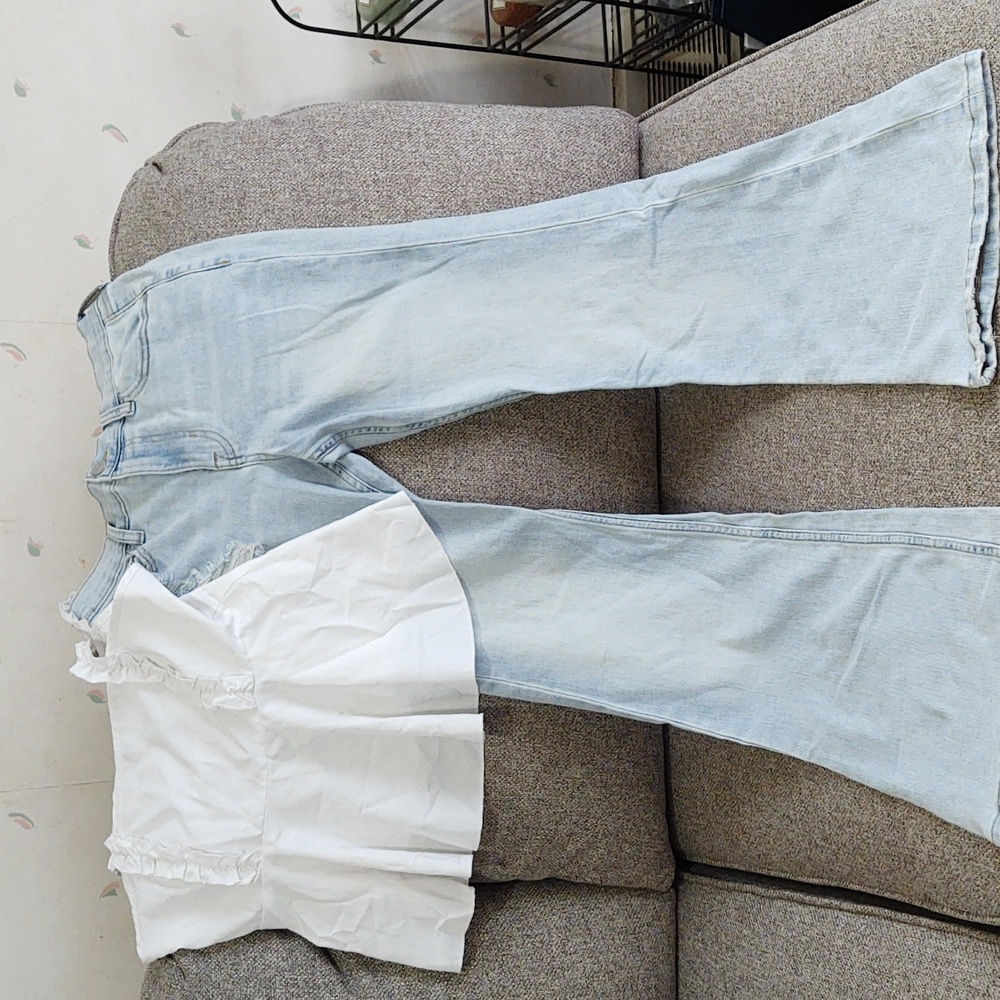 Bundle of pants and shirt